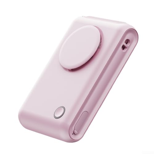 Ventilador portátil para exteriores con velocidades de viento ajustables y características de seguridad para mayor tranquilidad (rosa)
