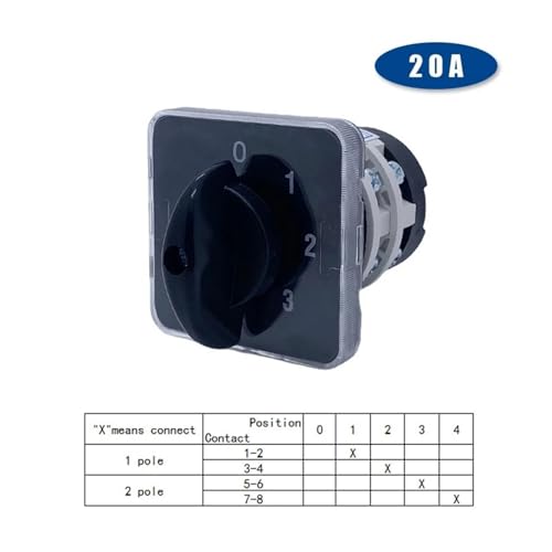 Sélecteur principal à deux pôles YMZ12-20/2 pour commande électrique - 3