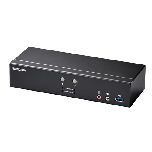 Amazon.co.jp: エレコム パソコン切替器 KVMスイッチ