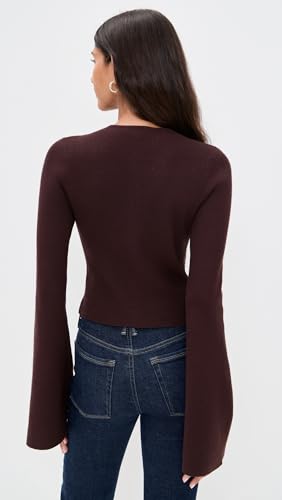 Good American Women's Bell Sleeve Knit Cardigan3