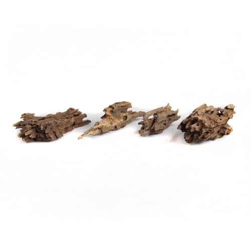 Image of emours Driftwood Branches Reptiles Aquarium Decoration Assorted Size,(5.5-8 inch in Length),4 Pieces (Shrimp Wood)