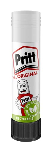 Pritt Glue Stick, Safe&Child-Friendly Glue for Arts&Crafts Activities, Strong-Hold adhesive for School & Office Supplies, Can be repositioned, 97% natural ingredients, apply and remove cleanly, 5x11g