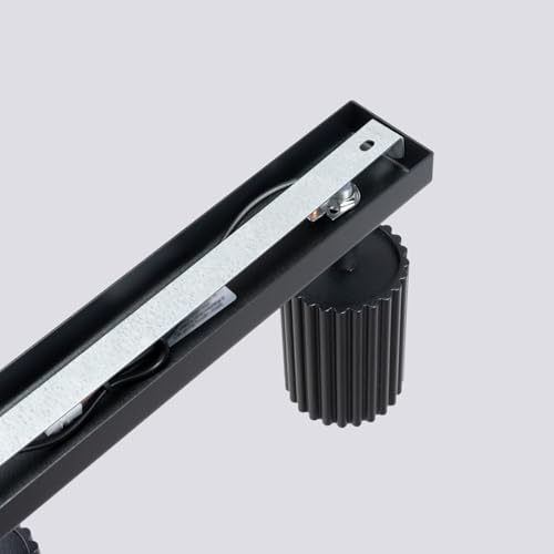 Sollux Lighting Faretto Da Soffitto In Carbonio, Nero, Lunghezza 81 Cm, Alluminio, A 4 Luci. - 5