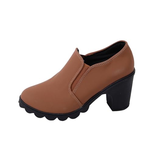 Bottines à talon haut confortables pour marcher sans douleur grâce au talon épais