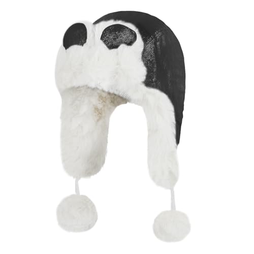 Kids Winter Warm Trapper Hat for Boys Girls with Cute Bunny Ear Flaps Beanie Cap Windproof Cycling Ski Cap with Pompom4