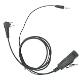 M1 to 3.5mm Ptt Mic Adapter Rugged Radio Headset Cable 2 Pin PTT Headphone Adaptor for Motorola 2 Pin Walkie Talkie