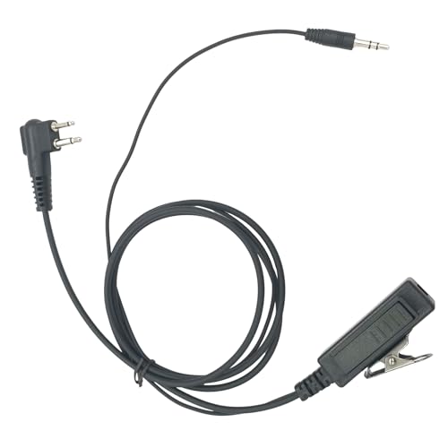 Cable PTT M1 a 3,5 mm para conectar auriculares GA a radio walkie talkie Motorola