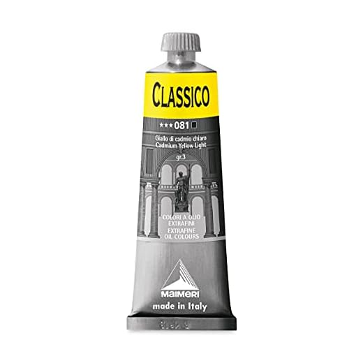 Maimeri Oleos Finos Clásicos: 60ml, Amarillo Claro Cadmio (Pomo)