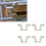 VivaElara 4-pack Dishwasher Upper Rack Roller Stop Clips - Compatible with Miele G2143SC - Part Number 2154400, Easy Installation