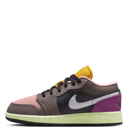 Air Jordan 1 Low SE Big Kids' Shoes Color: Oil Grey/white-cave Stone-arctic