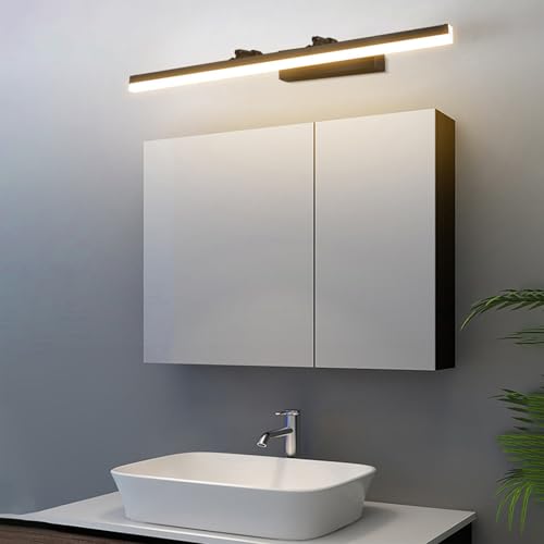 Aplique luz baño LED para espejo moderno con brazo extensible y protección para cocina y gabinete