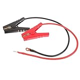 GRIRIW 2pcs Farm Electric Fence Jump Leads Fencing System Wire Electric Fence Alligator Clips Wire