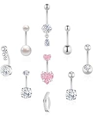Silver Belly Button Rings