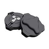 Nannlia【2023新しいアップグレード】缶切り 缶オープナー 回転式 日本ビールの缶にぴったり 安全 滑らかなエッジで手を痛めない 4.8~8.5cmの缶に適用 (ブラック)