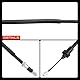 Frankberg Handbremsseil Seilzug Hinten Rechts Scheibenbremse Kompatibel mit Clio III BR0/1 CR0/1 SB SR Clio III Grandtour KR0/1 Modus/Grand Modus F/JP0 Replace# 8200270181