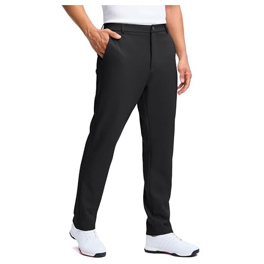 Pudolla Fleece Lined Golf Pants for Men