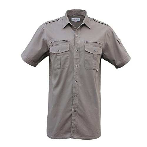 Foxfire Thunder River Gear Short Sleeve Cotton Travel Safari Passport Shirt