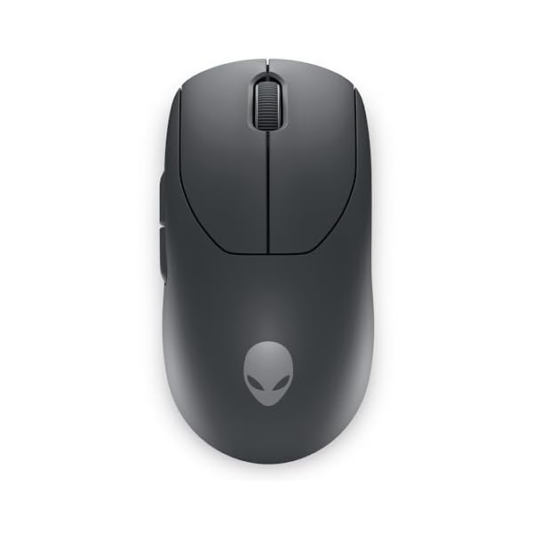 Alienware Pro Wireless Gaming Mouse – 2.4GHz Gaming Wireless/USB Wired Connectivity, Adjustable DPI, Optical Sensor Technology, 6 Programmable Buttons, 650 IPS Sensor Max Speed – Dark Side of the Moon