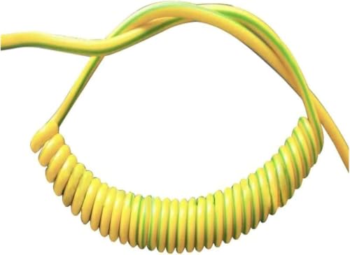 Cable espiral telescópico para instalaciones móviles y conexión a tierra flexible