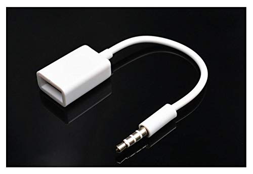 500pcs 3.5mm Male AUX for Audio Plug Jack to USB 2.0 Female Converter Cable Cord Fr Car MP3