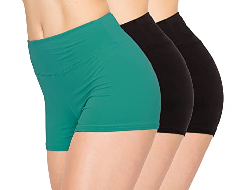 Image of ALWAYS 3 Pack Yoga Shorts - Super Soft Slip Shorts for Women