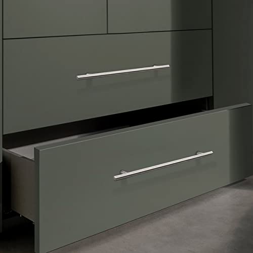 Image of Probrico 10 Pack 10 Inch Hole Centers Brushed Nickel Cabinet Pulls Stainless Steel T Bar Kitchen Cabinet Handles Drawer Dresser Pulls Kitchen Cabinet Hardware