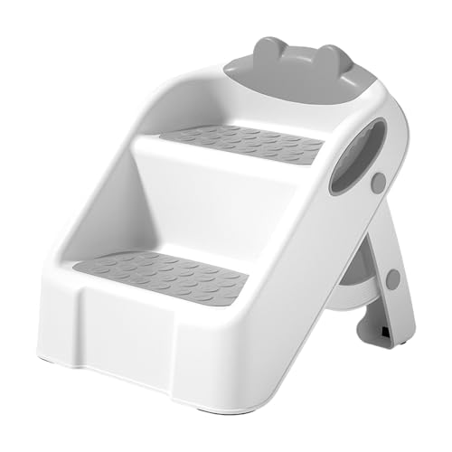 Tabouret à 2 marches pour enfant pliable pour salle de bain