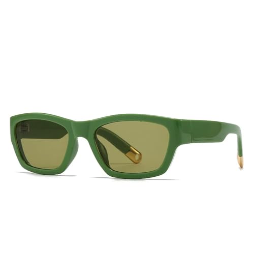 Lunettes de soleil tendance UV400 pour hommes et femmes avec verres dégradés vert