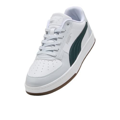 Image of PUMA Mens Caven Dime Lace Up Sneakers Shoes Casual - Black, Grey, Red | Casual Shoes