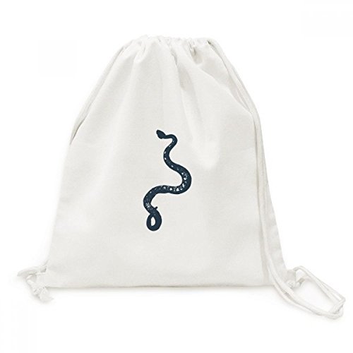 Toile drawstring backpack voyage sacs imprimé serpent