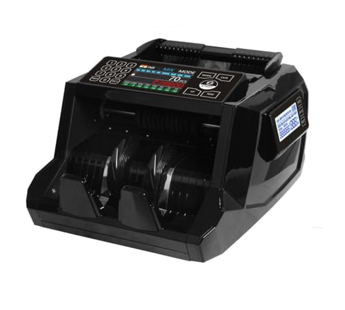 Image of swaggers Smart Touch Value Mix Note Counting Machine with Colour Sensor Technology & Advanced Fake Note Detection for All Indian Currency| Detailed Breakdown Display| Touch Keypad Sort /Add /Batch Mode