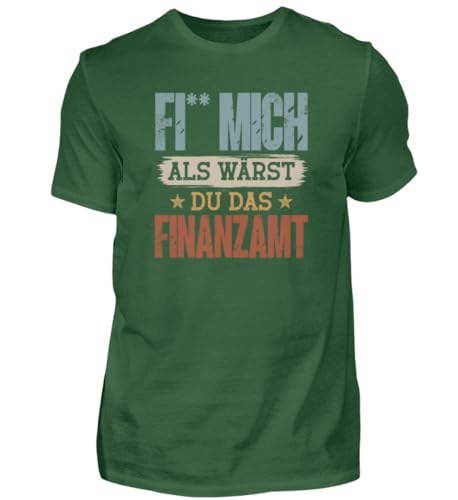 T-shirt homme vert bouteille XL Fais Moi comme les impôts Malle Party