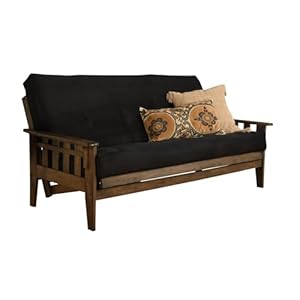 Kodiakfurniturekftucsonfullsizefutonsetinrusticwalnutfinishsuedenavy Urban Country Home Decor Kodiak furniture kf tucson full size futon set in rustic walnut finish suede navy urban country home decor