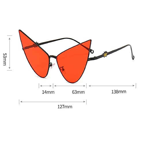 Triangle Sunglasses for Women Oversized Cat Eye Sunglasses Pointy Glasses Men Party Prom Y2K Sunglasses4