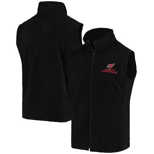 Image of dunbrooke Men's Black Minnesota Vikings Houston Fleece Full-Zip Vest