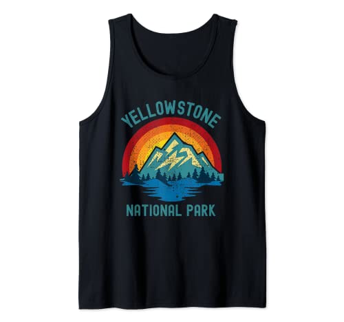 Yellowstone National Park Vintage Souvenir Gift Retro Camiseta sin Mangas