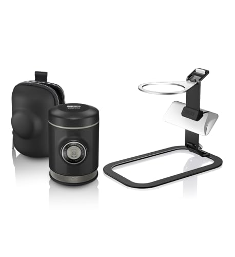 WACACO Pack de la cafetera espresso portátil Picopresso con soporte oficial: kit completo de cafetera manual para el hogar y los viajes