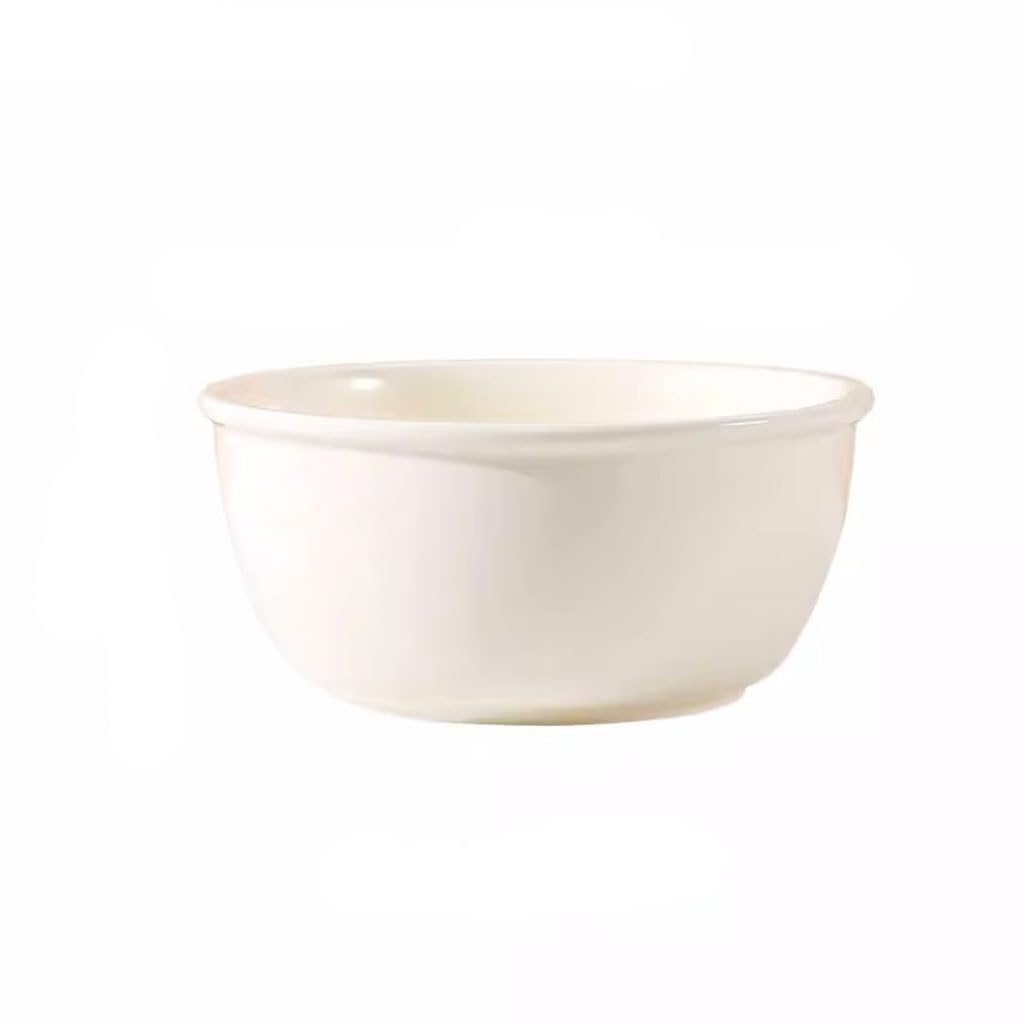 Suppenschüssel Schüssel für Suppe aus Keramik im japanischen Creme-Stil, große Porzellanschale, für Instant-Nudeln, verdickt, Salatschüssel