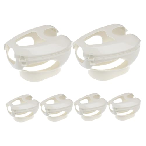 SEWOART Hollow-Out Pigeon Holder for Feeding Medication 6pcs Set Pp Material Bird Supplies for Health Sulies