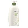 Aveeno Daily Moisturizing Body Wash with Soothing Oat Creamy Shower Gel (Soap Free and Dye Free/Light Fragrance), 33 Fl Oz