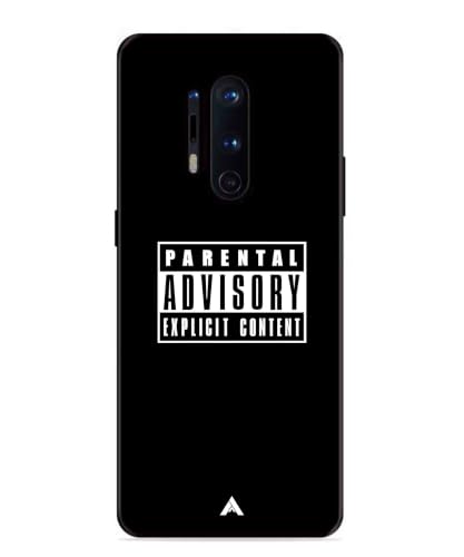 Image of Premium Explicit Case for Oneplus 8 Pro Soft-Touch Metal TPU Back Cover, Shockproof, Designer, Aesthetic Mobile Phone Case (Glossy Finish)