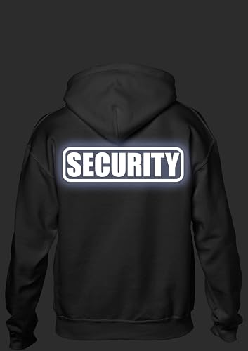 Smart People Clothing Security hoody with REFLECTIVE LOGO on both left chest and back.4