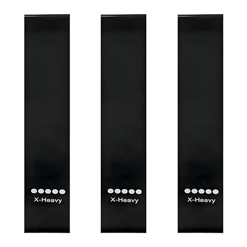 DNXBTSTW Ring Resistance Bands, X-Heavy Heavy Duty Resistance Ring Total Body Fitness Exercise Bands, A Must Have for Fitness Men and Women, Black 3 Pieces