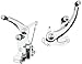 Accutronix Forward Controls - Diamond 6in. - Chrome FC405-SIC