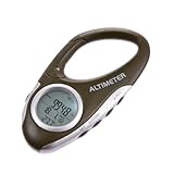Digitalbarometer -Thermometer - Tragbarer Multifunktionaler Höhenmesser Mit Thermometer, Und Carabiner Clip | Wanderausrüstung Für Berge Cliffs Camping Trekking Outdoor -Abenteuer Reiseverkehr