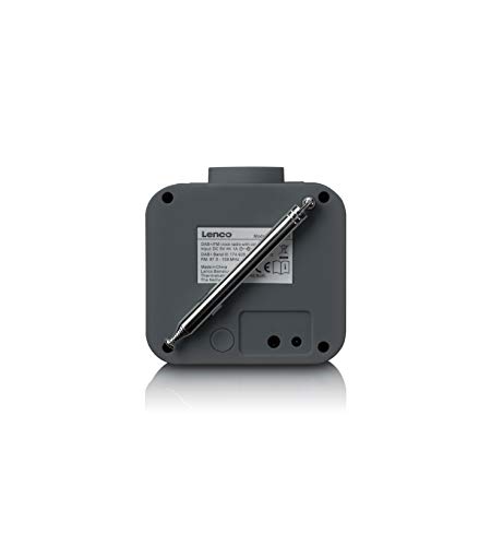 Lenco CR-620 DAB+ klokradio - radiowekker met 3" TFT kleurendisplay - PLL FM - 40 zendergeheugens voor FM en DAB+ - alarm en sluimerfunctie - 2 watt RMS - 3,5mm - grijs, CR-620GY, 90 x 98 x 110 mm - Image 8