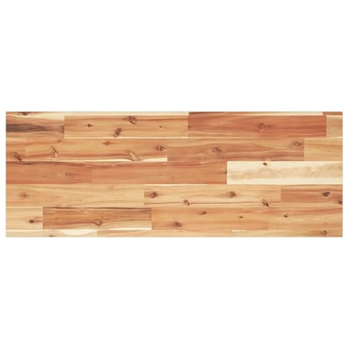 vidaXL Estante Flotante Madera Acacia Maciza Acabado Aceite 80x30x2 cm, Estante de Pared, Unidad de Estante de Pared, Estante de Cuarto de Servicio
