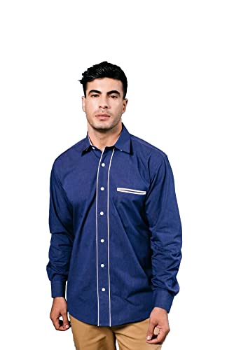 Image of SHIRT THEORY Check Cotton Full Sleeves Casual Shirt for Men II Solid Premium Cotton Shirt II Stylish Shirt for Men II Men Casual Shirt II