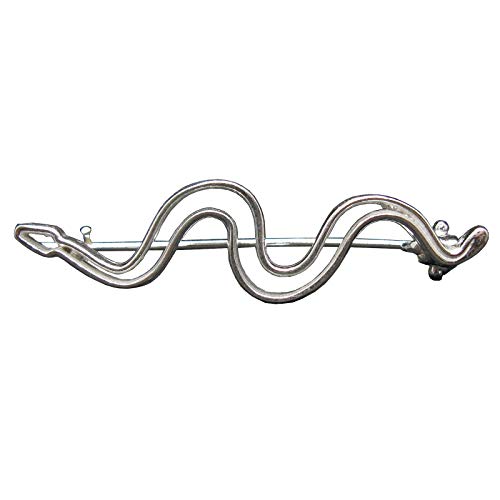 Broche serpent argent massif 925 poinçonné Empress A000155, bijou femme chic