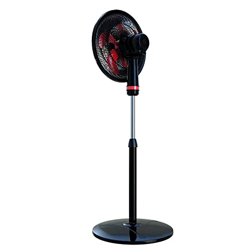 Ventilador Wap Rajada Turbo W130 Coluna 130w com Grade 50cm 5 pás 220v Preto/vermelho
